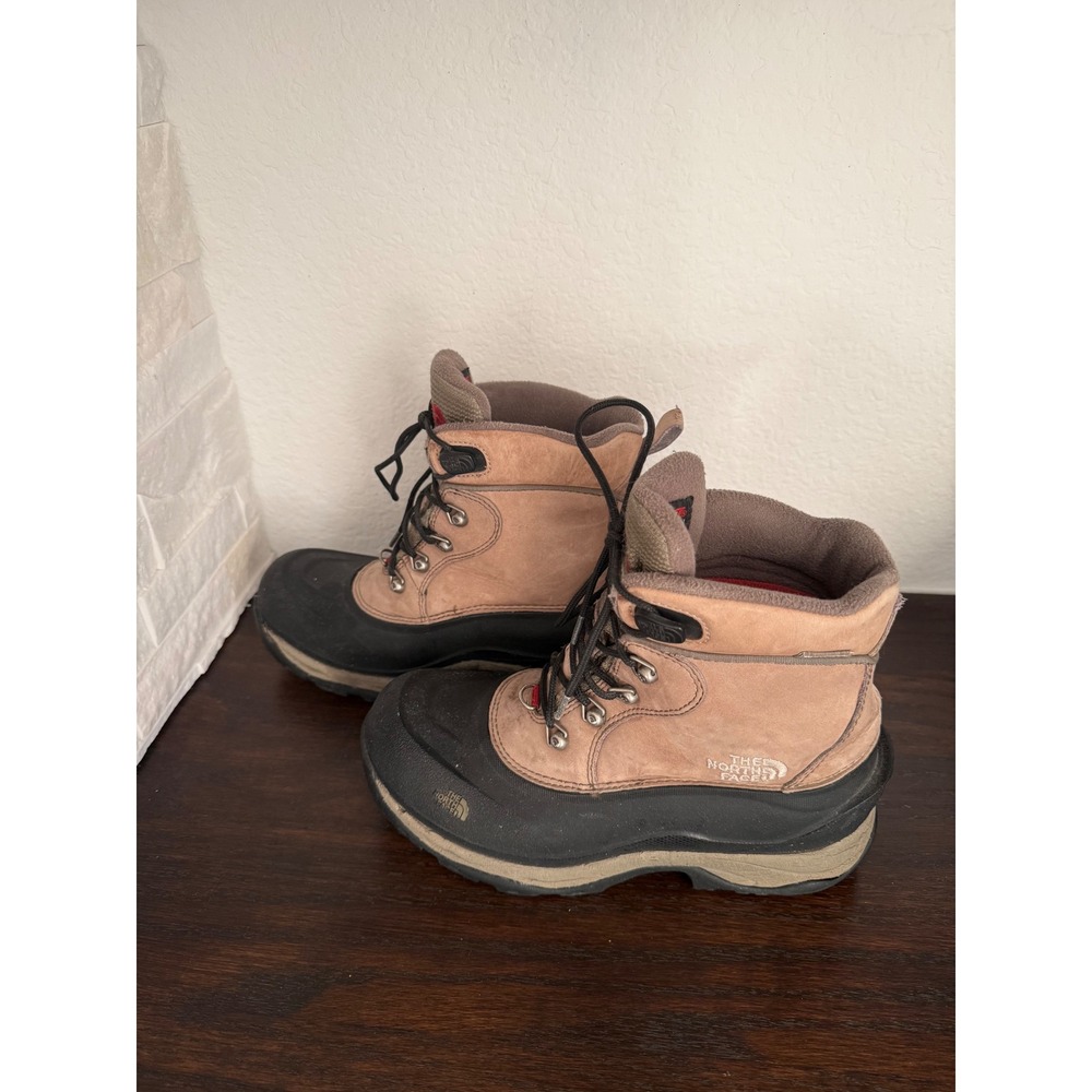The North Face Womens Waterproof Primaloft Winter Boots Tan Black A520 6.5